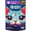 Beefy Buffy - Morčacie kúsočky v omáčke pre mačky 85g kapsa