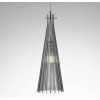 Selène Závesná lampa Costa Rica zo skla, sivá - 2810-030