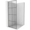 MEXEN/S - Kioto L Sprchová zástena WALK-IN 70 x 200, čierny vzor, nikel kartáčovaná 800-070-103-97-77