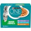Purina One Indoor teľací, kura, tuniak 12 x 85 g