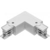 GTV Konektor L 90° pro kolej 3-obvod X-RAIL, 101x101mm, externí, bílá