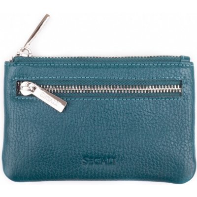 Segali Kožená mini peňaženka kľúčenka 7291 A blue