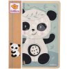 Drevené vkladacie puzzle Panda Eichhorn 6 dielov od 12 mes