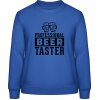 AWDis Sweat mikina Nápis Profesionálny ochutnávač Piva kráľovská modrá