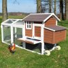 Agrofortel Drevený mobilný kurník HAVAJ 248 x 115 x 76 cm