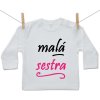 Boodyy Tričko s dlhým rukávom Malá sestra 86 (12-18 mesiacov)