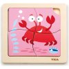 Drevené puzzle pre najmenších Viga 4 ks Krab