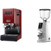 Gaggia New Classic E24 BC, red + Eureka Atom W 65, chrome