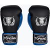 Boxerské rukavice Top King Reborn Boxing Semi Leather black/blue