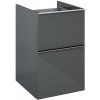 Elita Look, bočná závesná skrinka 40x45x64 cm 2S HG PDW, antracitová lesklá, ELT-167729