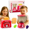 TOASTER a BLENDER ako HRAČKA, štýlová kuchynská súprava + ovocie