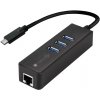 TECHLY 105810 Techly USB-C 3.1 to Gigabit Ethernet RJ45 network adapter w/ 3 port USB 3.0 hub