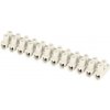 Skrutková svorkovnica 12× 2,5–4 mm2, 450 V, biela A4101