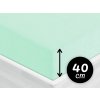 Froté napínacie prestieradlo na extra vysoký matrac FR-034 Mintové 160 x 200 - výška 40 cm