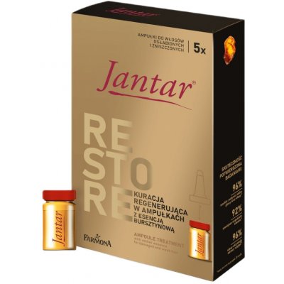 Farmona Jantar intenzívna kúra pre veľmi poškodené vlasy with Amber Extract 5 x 5 ml