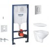 Grohe Solido SETazávesné WC Bau Ceramic Rimlesased.SC easylookatlačidlo ArenaCosmo Chróm 39418001