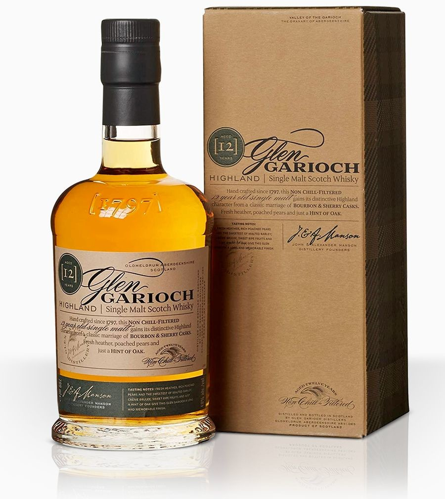 Glen Garioch 12y whisky v kartónovom balení - skvelá voľba pre milovníkov kvalitnej single malt whisky.