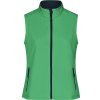James & Nicholson Vesta JN 1127, softshellová, promo, dámská COT02112760604-green/navy XL Zelená/navy
