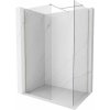 Mexen Kioto-X sprchová stena Walk-in 110 x 110 cm, transparentná 10 mm, brúsený nikel - 800-110-202-97-00-110-X