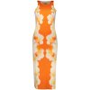 Štýlové Dámske Šaty DESIGUAL Oranžová Farba: oranžová, Velkost: M