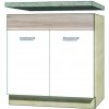 Bývaj s nami SK, EKO - 12D dolná skrinka na drez 80cm LTD,MDF