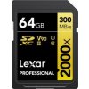 Lexar SDXC 64GB Professional 2000x UHS-II U3 ( 260/300 MB/s )