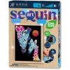 Napichovanie flitrov Eco v ráme Žirafa s mláďaťom Sequin Art Blue Premium ECO