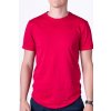 Červené minimalistické pánske tričko LUKAS - nanoSPACE by LADA