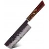 IZMAEL Damaškový kuchynský nôž Airi Nakiri/Červená 17.5 cm
