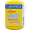 Curaprox Travel Set zubná kefka + CPS medzizubné kefky 2 ks + zubná pasta 10 ml darčeková sada, žltý