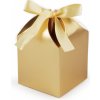 Darčeková krabička so stuhou - 2 ks 2 zlatá