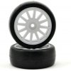 Traxxas kolo disk 12-spoke bílý pneu slick 2