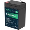 Batéria Lítiová LiFePO4 6,4V 5Ah , VT-6.4V 5AH-L , 70x47x99mm (V-TAC)