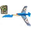 Teddies Vystreľovacie lietadlo plast 25x14cm 2 farby na karte 21x25x4cm