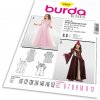Strih Burda 2463 - Detské stredoveké šaty, šaty pre princeznú / vílu