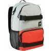 batoh BURTON TREBLE YELL GRAY CLOUD/FIESTA RED 21L