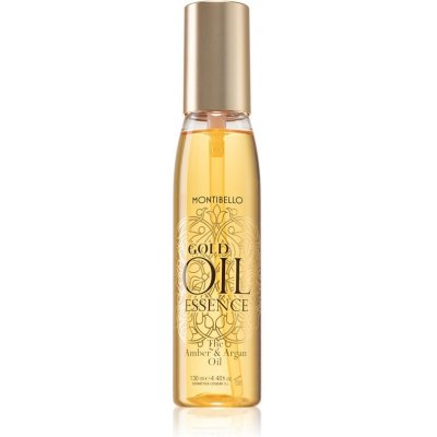 Montibello Gold Oil Amber & Argan Oil regeneračný a ochranný olej pre poškodené vlasy a rozštiepené končeky s arganovým olejom 130 ml