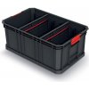 Prosperplast Modular Solution Box s prepážkou 52 x 32,9 x 21 cm čierny KMS553520S-S411