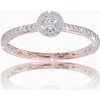 VIPgold Zásnubný prsteň s briliantmi v červenom zlate R330-48663c