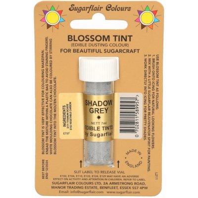 Sugarflair Colours Prachová potravinárska farba sivá Shadow Grey 7 ml