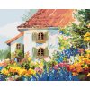 ZUTY Maľovanie podľa čísel - DOM V KVETINOVEJ ZÁHRADE Rámovanie: bez rámu a bez vypnutia plátna, Rozmer: 80x100 cm