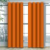 Jednofarebný záves - Oranžový Uchytenie závesu: Dekoračné krúžky