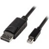 PremiumCord Mini DisplayPort - DisplayPort V1.2 přípojný kabel M/M 2m kport7-02
