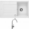 Blanco ZIA 45 SL biela + excentrické ovládanie + Blanco MIDA chróm 517742