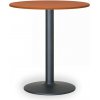 Konferenčný stolík FILIP II, priemer 80 cm, čierna podnož, čerešňa