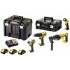 DeWalt DCK440L3T aku súprava DCD778+DCF787+DCH133+DCL040, 18V/3*3Ah, 2*kufrík TSTAK