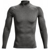 Pánske tričko Under Armour HeatGear Armour Comp Mock LS Gray M