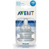 AVENT CUMLÍK na fľašu Klasik 3 otvory 3M+, stredný prietok, silikónový, mäkký, 1x2 ks