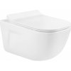 MEXEN/S - MARGO závesná WC misa vrátane sedátka s slow-slim, duroplast, biela 30420800
