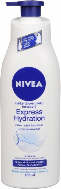 Nivea Express Hydration hydratačné telové mlieko pre normálnu pokožku 400  ml od 3,72 € - Heureka.sk